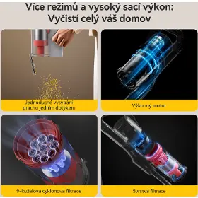 Tyčový vysavač s mopem - Deerma DEM-T20W - 4