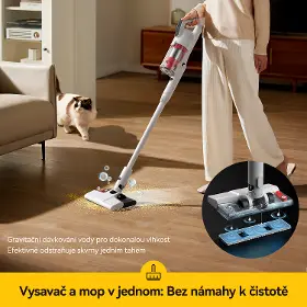Tyčový vysavač s mopem - Deerma DEM-T20W - 6