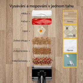 Tyčový vysavač s mopem - Deerma DEM-VX96W - 5