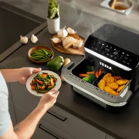 Horkovzdušná fritéza - Tesla Q570 AirCook FlexiZone XXL - 12
