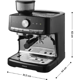 Pákový kávovar - Sencor SES 6020BK + 1 kg kávy za 1 Kč - 3