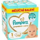 Pampers Premium Care 1, 156 ks