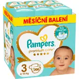 Pampers Premium Care 3, 200 ks