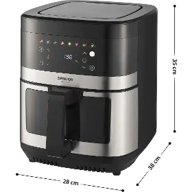 Horkovzdušná fritéza - Sencor SFR 9100SS DUAL HEAT - 4