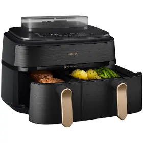 Horkovzdušná fritéza - Philips NA552/00 5000 Series Steam Dual basket 9 l - 5