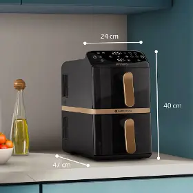 Horkovzdušná fritéza - Philips NA462/70 4000 Series Dual basket 10 l - 9