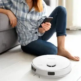 Robotický vysávač s mopom 2v1 - Tesla IQ660 RoboStar White - 16
