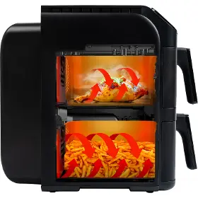 Horkovzdušná fritéza - Tesla Q670 AirCook DualZone XXL 11 l - 4