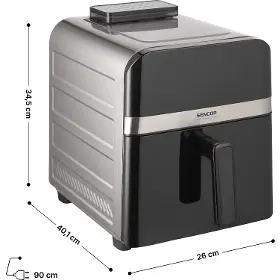 Horkovzdušná fritéza - Sencor SFR 9800SS INOX DUAL HEAT PLUS - 6