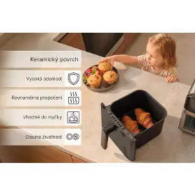 Horkovzdušná fritéza - Sencor SFR 6800SS INOX DUAL HEAT - 18