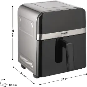 Horkovzdušná fritéza - Sencor SFR 6800SS INOX DUAL HEAT - 2