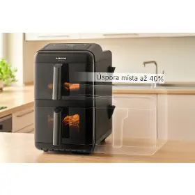 Horkovzdušná fritéza - Sencor SFR 1260BK DUAL STACK - 11