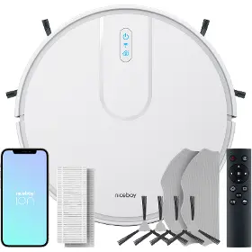 Robotický vysavač s mopem - Niceboy Charles i4 Plus White - 1
