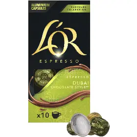 Kapsuly Nespresso - LOR Flavours collection Dubai Chocolate Style 10 ks - 2