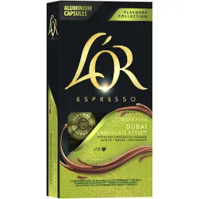 Kapsuly Nespresso - LOR Flavours collection Dubai Chocolate Style 10 ks - 3