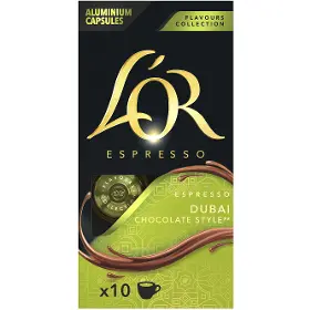 Kapsuly Nespresso - LOR Flavours collection Dubai Chocolate Style 10 ks - 1