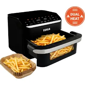 Teplovzdušná fritéza - Tesla QD575 XXL AirCook DualHeat - 2