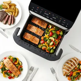Teplovzdušná fritéza - Tesla QD575 XXL AirCook DualHeat - 9
