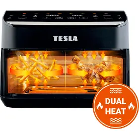 Horkovzdušná fritéza - Tesla QD464 XXL AirCook DualHeat - 2