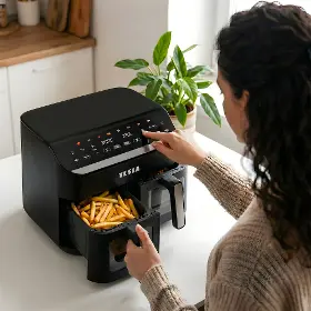 Horkovzdušná fritéza - Tesla QD464 XXL AirCook DualHeat - 7