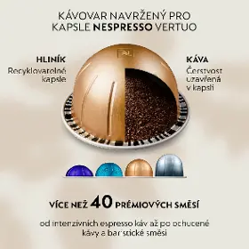 Kávovar na kapsle - Krups XN9404F0 Nespresso Vertuo Up - 9