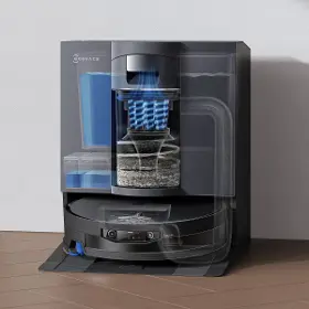 Robotický vysavač s mopem - Ecovacs Deebot X12 Omnicyclone Silver - 19