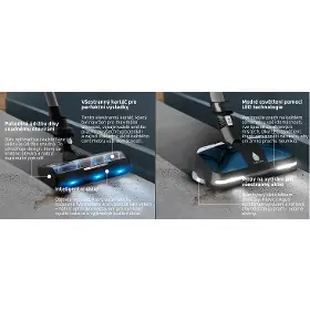 Tyčový vysávač s mopom - Rowenta RH7AC1E0 X-Force Flex 10.80 Allergy Aqua Auto - 13