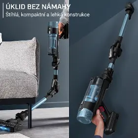 Tyčový vysávač s mopom - Rowenta RH7AC1E0 X-Force Flex 10.80 Allergy Aqua Auto - 4