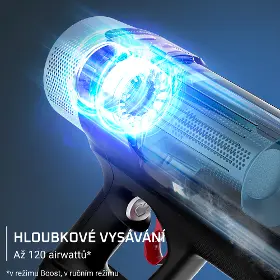Tyčový vysávač s mopom - Rowenta RH7AC1E0 X-Force Flex 10.80 Allergy Aqua Auto - 6