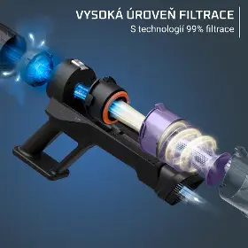 Tyčový vysávač - Rowenta RH5A32E0 X-PERT 5.80 Allergy 3v1 - 4
