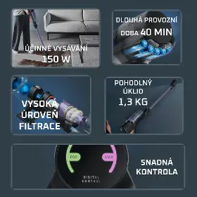 Tyčový vysávač - Rowenta RH5A32E0 X-PERT 5.80 Allergy 3v1 - 7