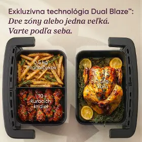 Teplovzdušná fritéza - Cosori CAF-TF801-CEUR Twin Fry Compact - 3