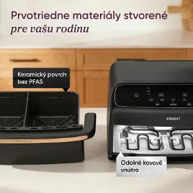 Teplovzdušná fritéza - Cosori CAF-TF801-CEUR Twin Fry Compact - 4