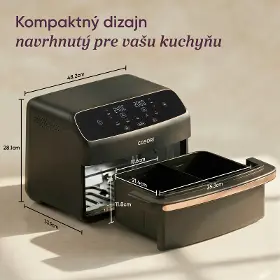 Teplovzdušná fritéza - Cosori CAF-TF801-CEUR Twin Fry Compact - 8