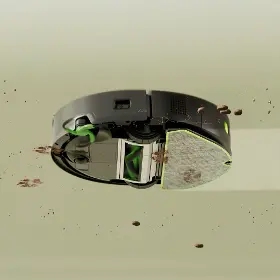 Robotický vysávač s mopom 2v1 - iRobot Roomba 115 Combo + Charge Dock, Y414040 - 9