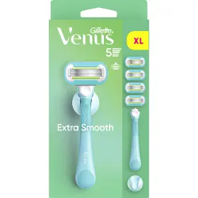 Manuálny holiaci strojček - Gillette Venus Extra Smooth + 4 náhradné hlavice + držiak - 1