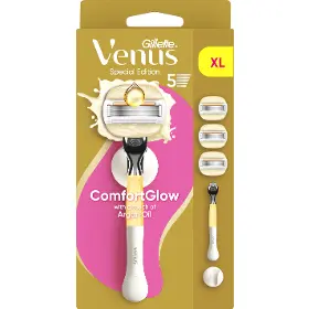 Manuálny holiaci strojček - Gillette Venus ComfortGlow Argan Oil + 3 náhradné hlavice + držiak - 1