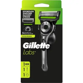 Manuálny holiaci strojček - Gillette Labs + 1 náhradná hlavica + držiak do sprchy - 2