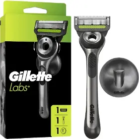 Manuálny holiaci strojček - Gillette Labs + 1 náhradná hlavica + držiak do sprchy - 1