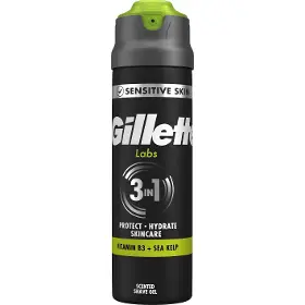Gél na holenie - Gillette Labs 3v1 Shave Gel 198 ml - 1