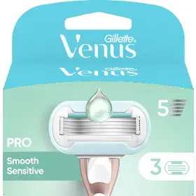 Žiletka - Gillette Venus Pro Smooth Sensitive – 3 náhradné hlavice - 1