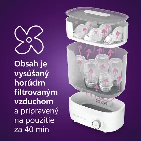 Sterilizátor fliaš - Avent SCF293/00 Premium - 12