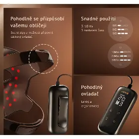 LED maska - Jovs JM2P 4D v2 laserová světelná terapeutická maska - 5