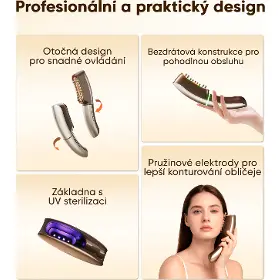 Přístroj na čistení pleti - Jovs JE2 Slimax mikroproudový omlazující přístroj - 8