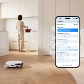Robotický vysávač s mopom 2v1 - Ecovacs DEEBOT T90 MAX OMNI WHITE - 19