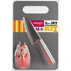 Set kuchyňského náčiní - Lamart LT2099 Set 3ks - nůž, brousek, prkénko KIT - 1