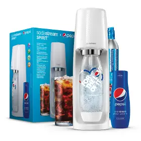 Predajná sada - Sodastream SPIRIT white + pepsi sirupy - 10