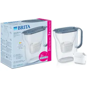 Filtrační konvice - Brita Style Essential 2,4 l šedomodrá + 3x Pure Performance - 6