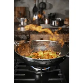 Wok pánev - Kohersen 71111 Wok pánev s poklicí 32 cm BLACK - 18