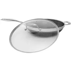 Wok pánev - Kohersen 71111 Wok pánev s poklicí 32 cm BLACK - 2